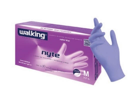 Guanti Nitrile Lilla Nyte Walking 100pz - Axima