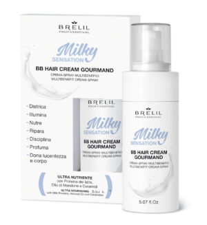 Crema Spray Hair Bb Cream Gourmand Milky 150 Ml - Brelil