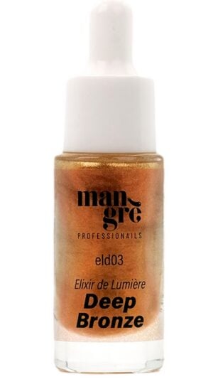Olio cuticole brillantinato elixir de lumiere deep bronze 10ml - Mangrè