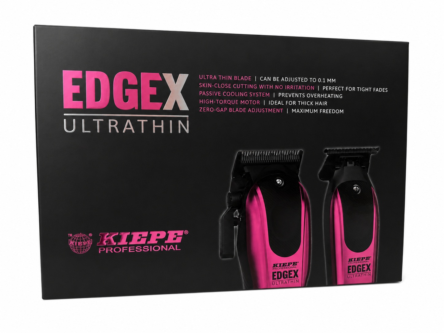Edgex Combo Tagliacapelli + Trimmer Fucsia Ultrathin - Kiepe