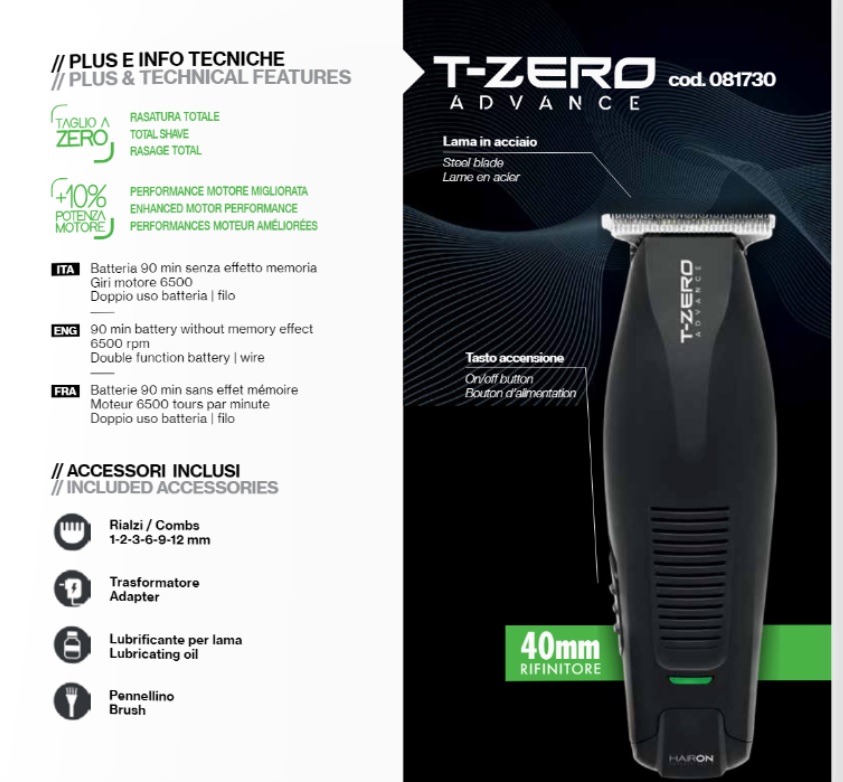 Tagliacapelli T-Zero Advance Hair On Axima - immagine 3
