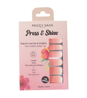 Press & Shine Strisce di smalto per unghie shell cream - Peggy sage