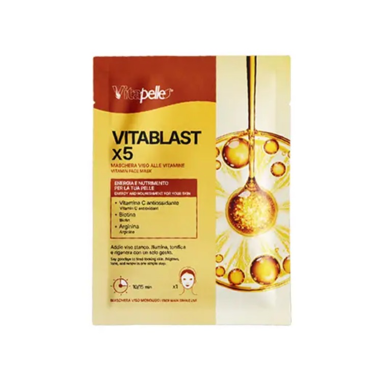 Maschera viso monouso in tnt Vitablastx5 - Phytosintesi