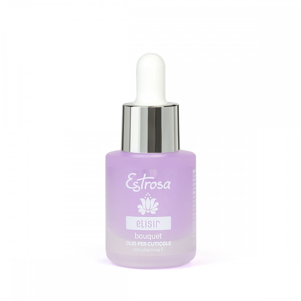 Olio cuticole Elisir emolliente con vitamina E 15ml Estrosa/bouquet