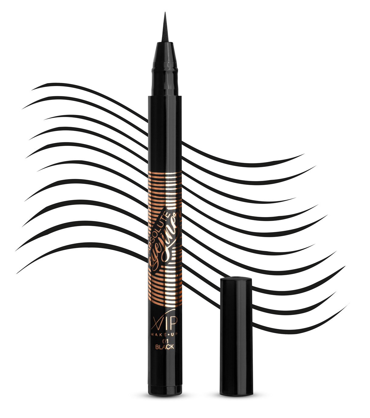 Eyeliner 24h Vip Absolute Nails & Beauty/01 Black