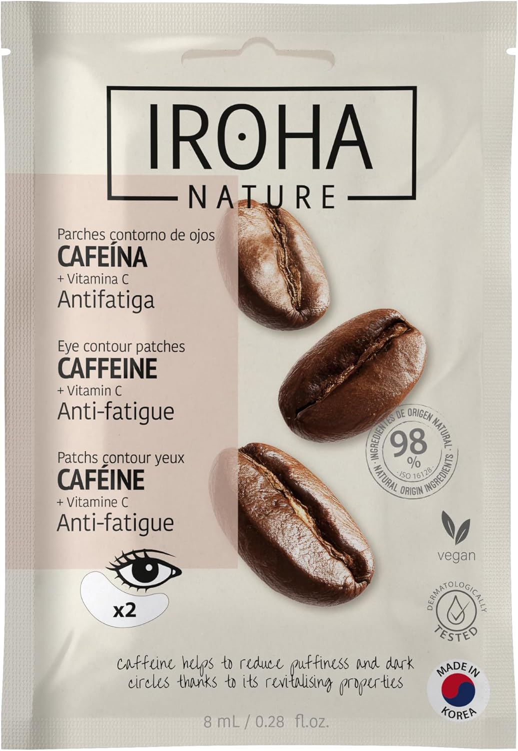 Patch Occhi antifatica caffeina 2 pz Iroha Burton