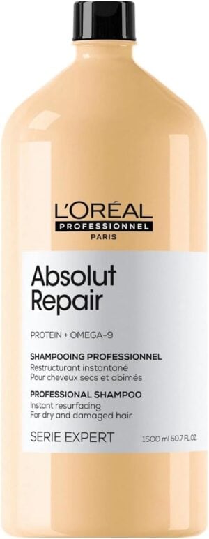 Shampoo Per Capelli  Danneggiati Absolut Repair Serie Expert 1500ml L'Oreal