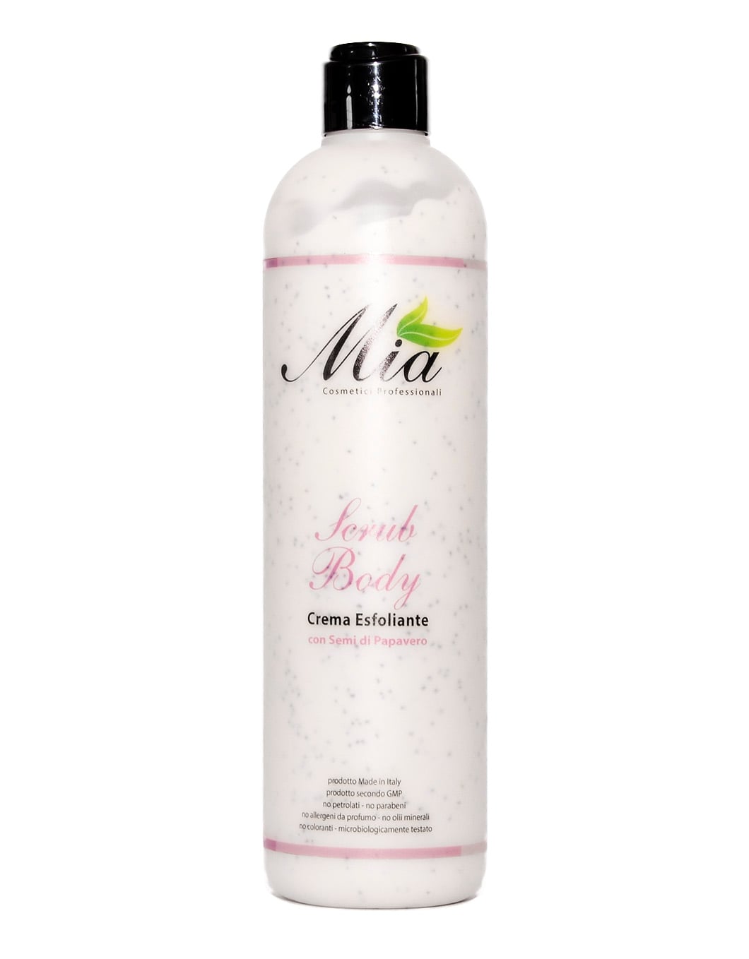 Crema Corpo Esfoliante Con Semi Di Papavero 500 Ml - Mia