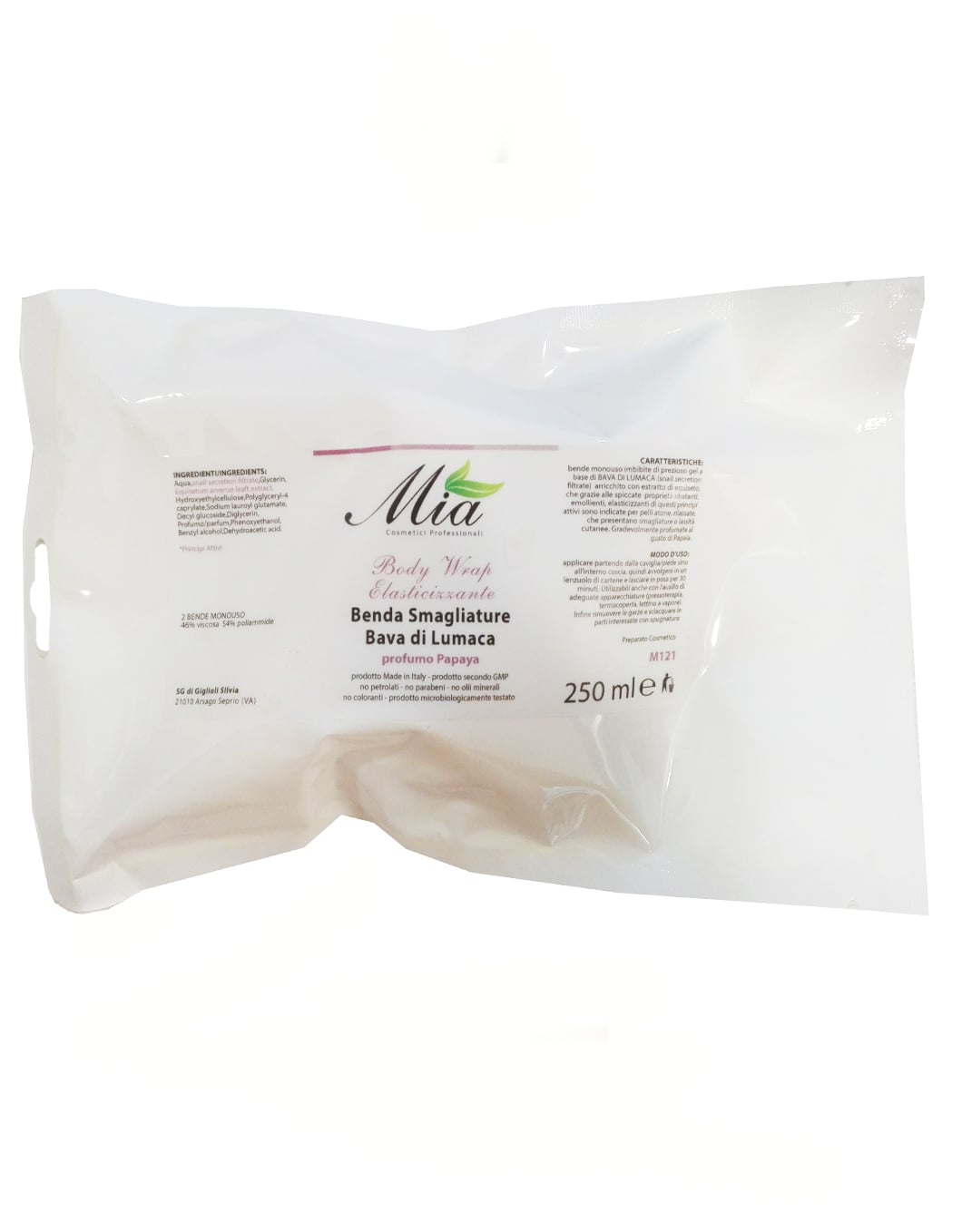 Bendaggio Smagliature Con Bava Di Lumaca 2 Pz 250 Ml - Mia