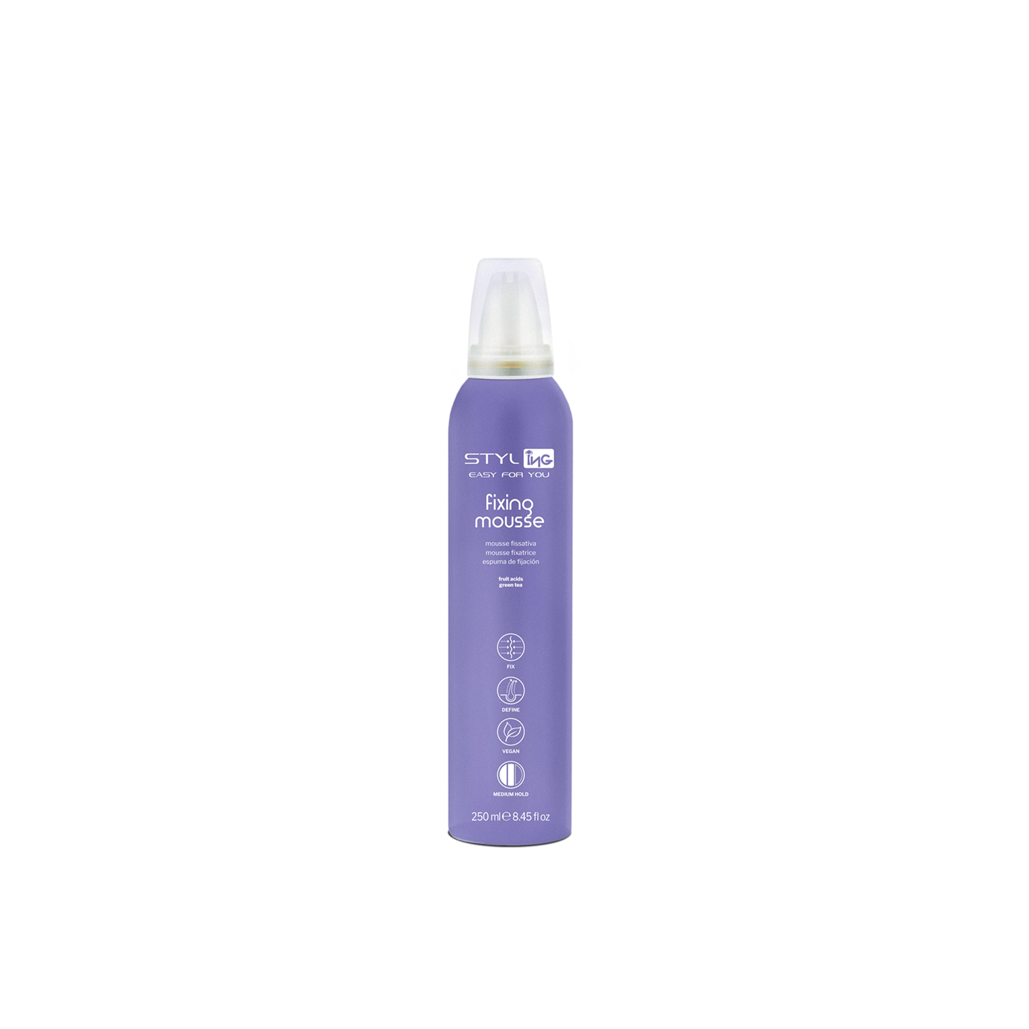 Mousse fissativa 250ml Styl Ing - Beautynova Spa - immagine 2