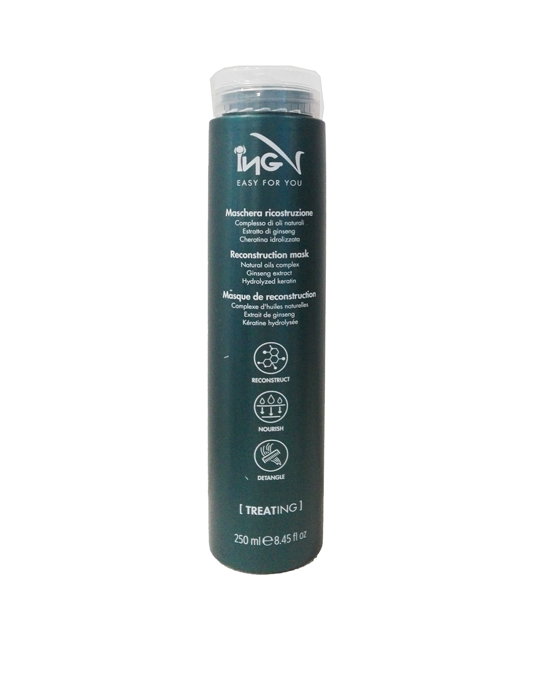 Maschera ricostruzione per capelli trattati 250ml Treat Ing - Beautynova