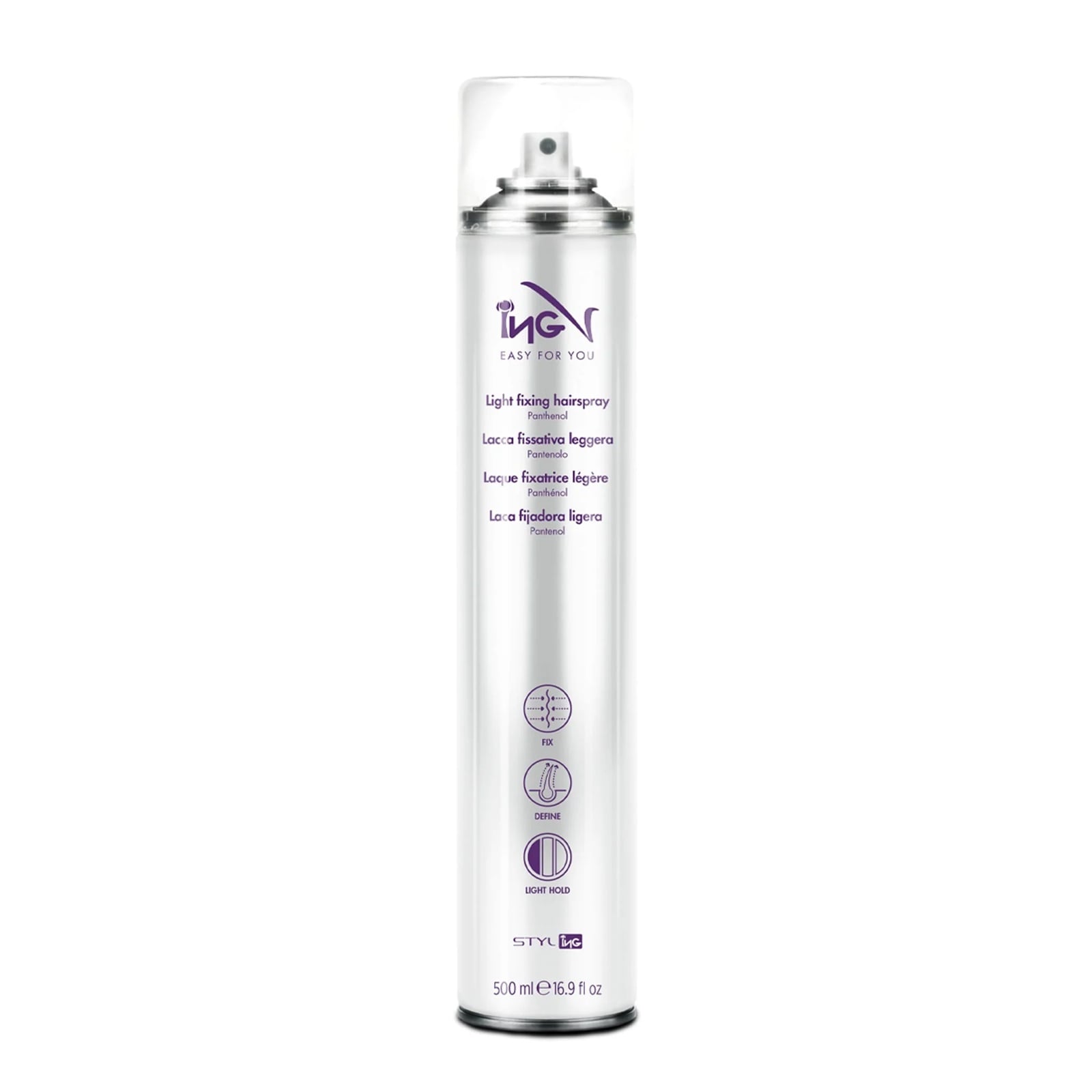 Lacca ecologica fissaggio leggero Eco light fixing hairspray 500ml - Beautynova