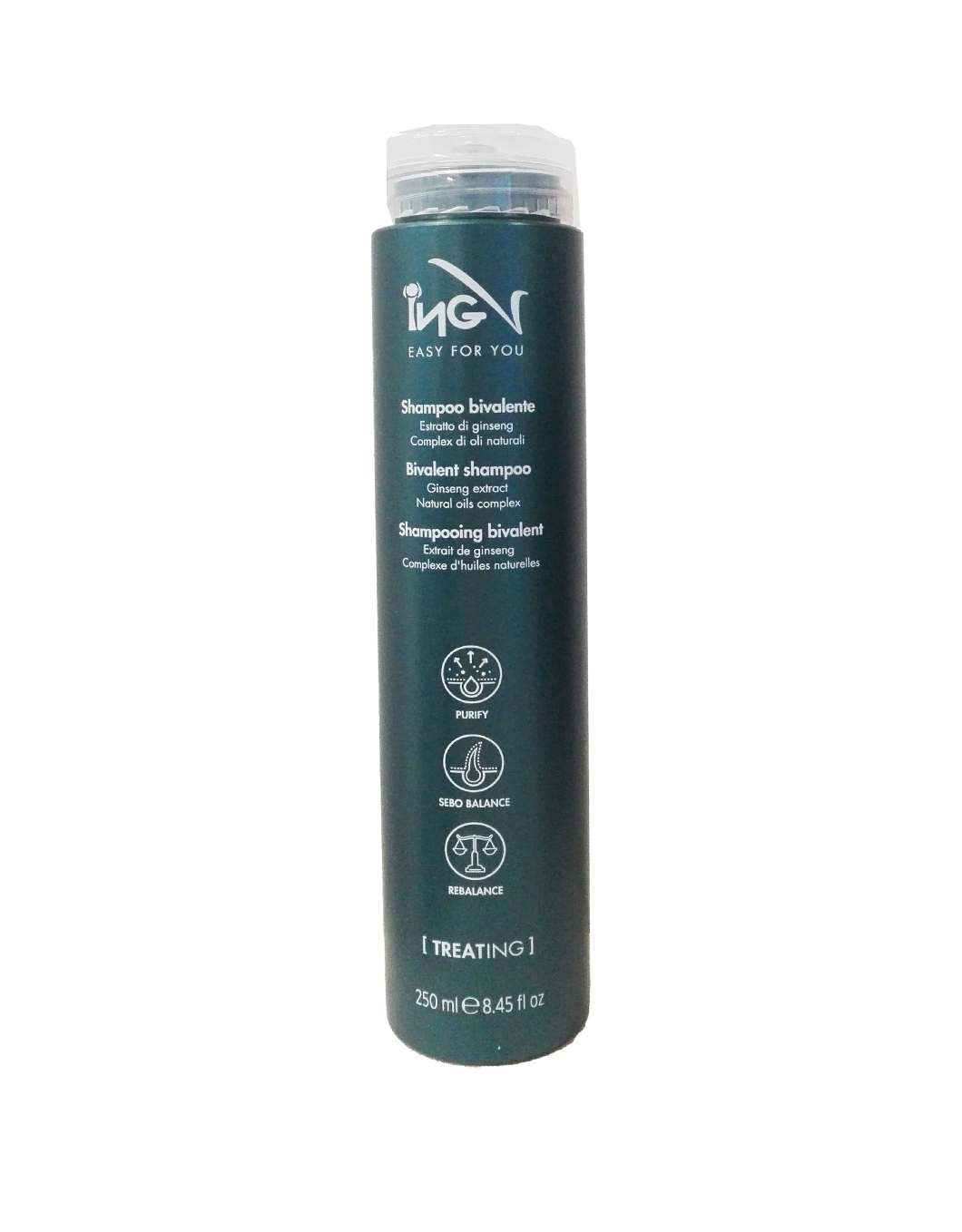 Shampoo bivalente con estratto di ginseng 250ml Treating - Beautynova Spa