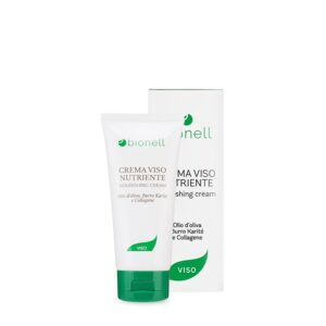 Crema viso nutriente con olio d'oliva, burro di karite, collagene 50ml Bionell
