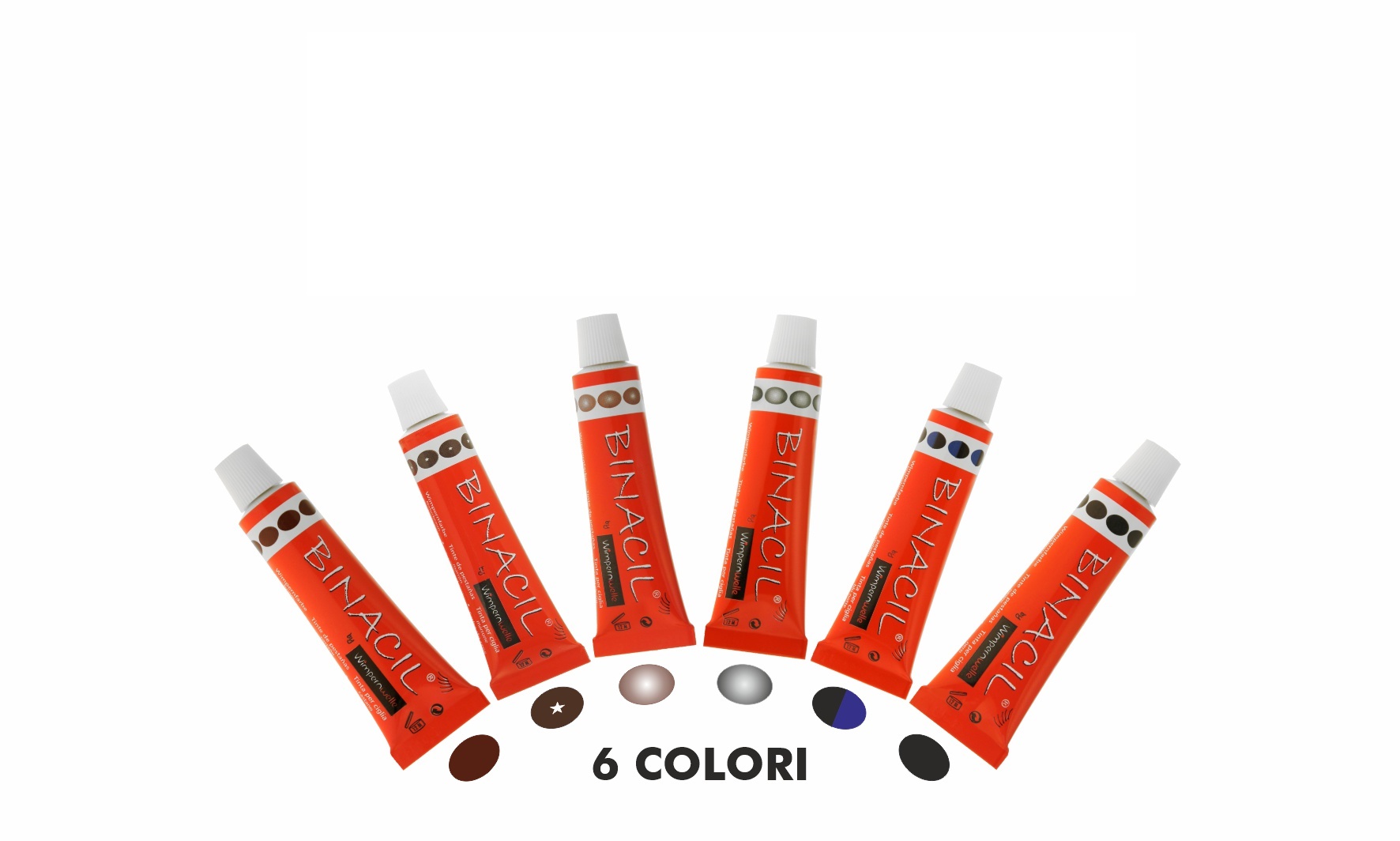 Tinta Per Ciglia Binacil 15gr - Wimpernwelle/Castano