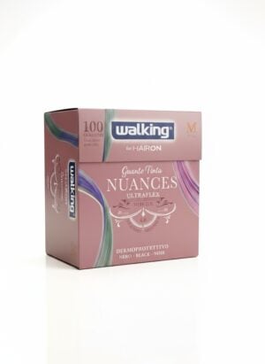 Guanti tinta Nuances ultraflex nitrile nero Walking 100pz - Axima/M