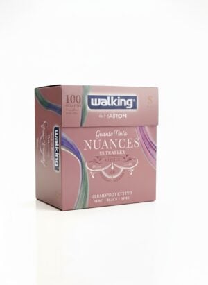 Guanti tinta Nuances ultraflex nitrile nero Walking 100pz - Axima/S