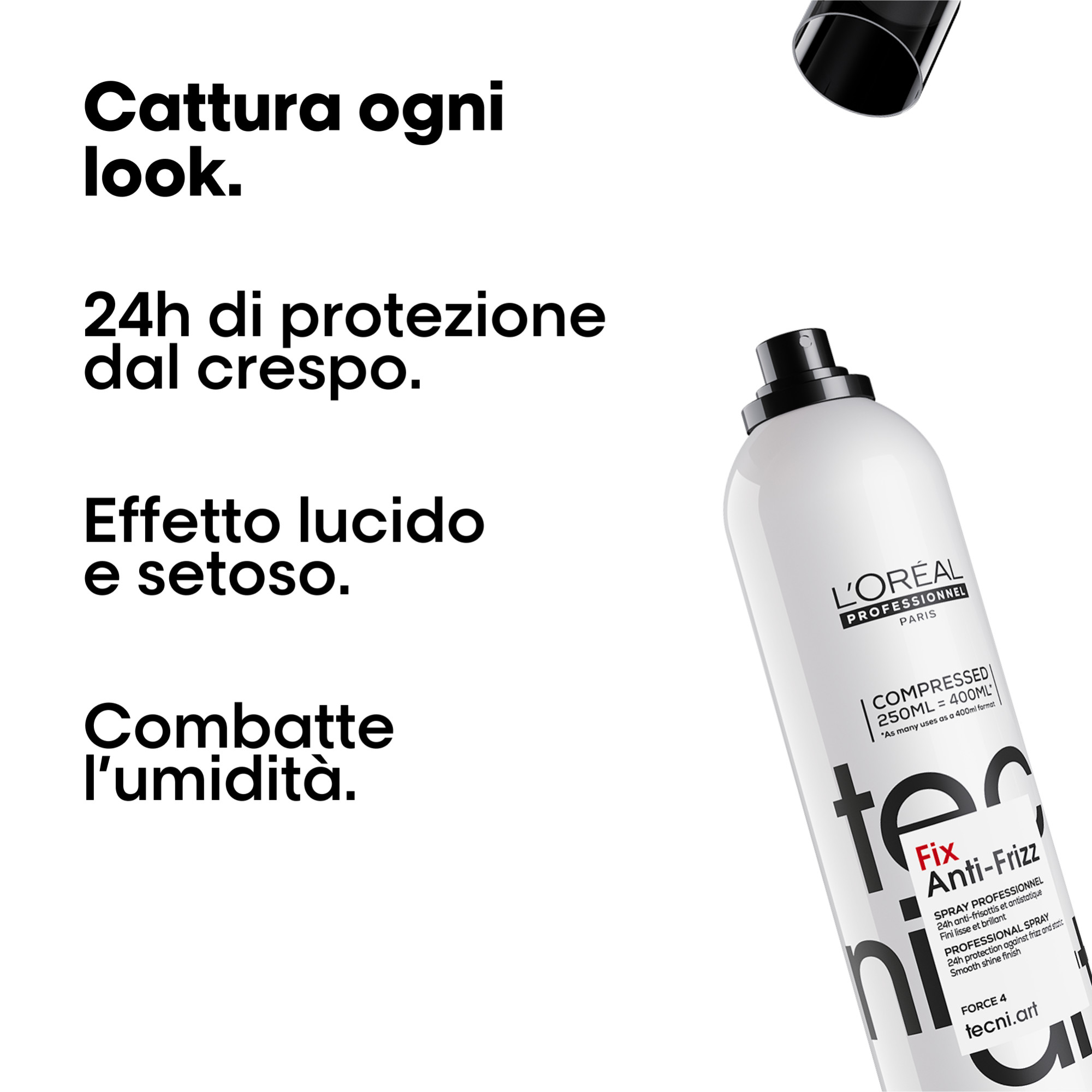 Spray anti crespo Fix Anti-Frizz Tecni Art. 250 Ml - L'Oreal - immagine 2