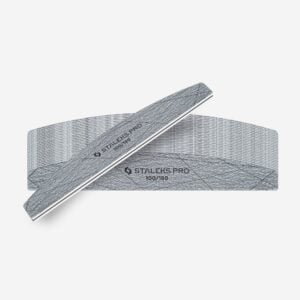 Lima minerale per unghie mezzaluna, grana 100/180 25 pz Staleks pro