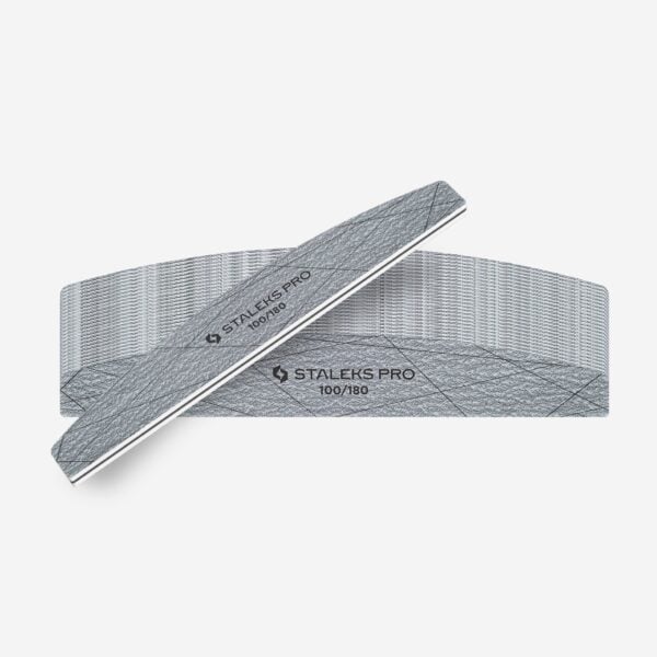Lima minerale per unghie mezzaluna, grana 100/180 25 pz Staleks pro