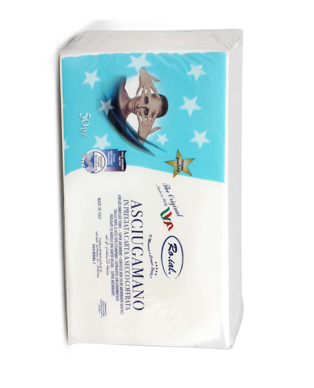 Asciugamani Di Carta Piegato Monouso 5 Stelle 35 X 67 Cm 50 Pz