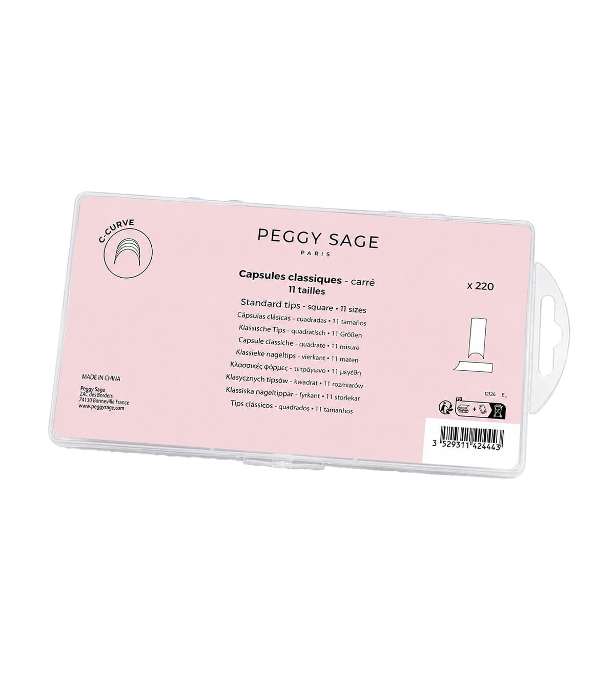 Capsule classiche quadrate 220pz 11misure - Peggy Sage