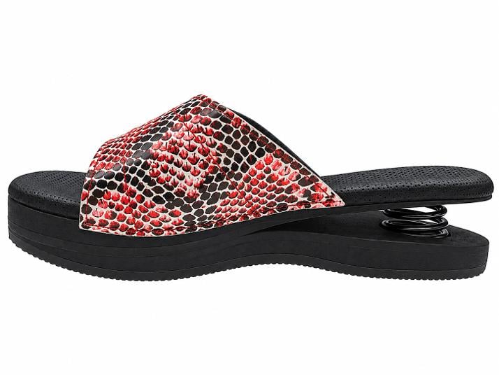 Zoccolo con molla in pelle Rosso ibiza Baldo/35