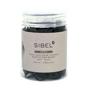 Elastici Per Treccine Neri 500pz Sibel