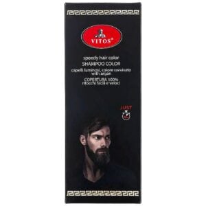 Vitos Shampoo color capelli e barba 420ml Susan Darnell/ Nero