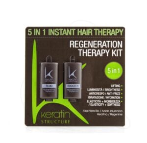 Kit Rigenerante Alla Keratina E Acido Ialuronico Booster + Fluid 10+10ml - Edels