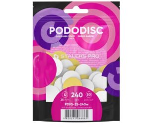 Lime adesive per disco pedicure L grana 240 25 mm 50 pz- Staleks pro