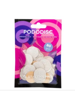 Lime adesive per disco pedicure L grana 80 25mm 50pz- Staleks pro